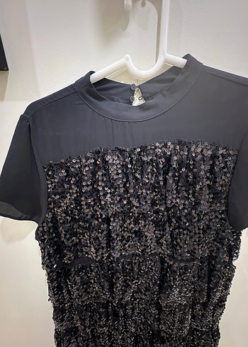 PULLU GECE ELBİSESİ - Görsel 3