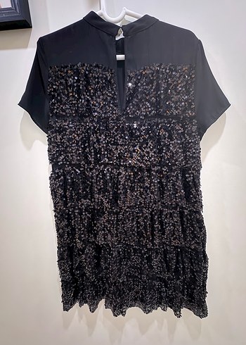 PULLU GECE ELBİSESİ - Görsel 4