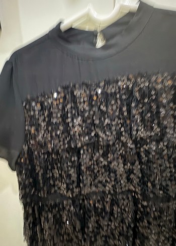 PULLU GECE ELBİSESİ - Görsel 2