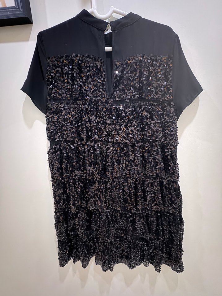 PULLU GECE ELBİSESİ - Görsel 4