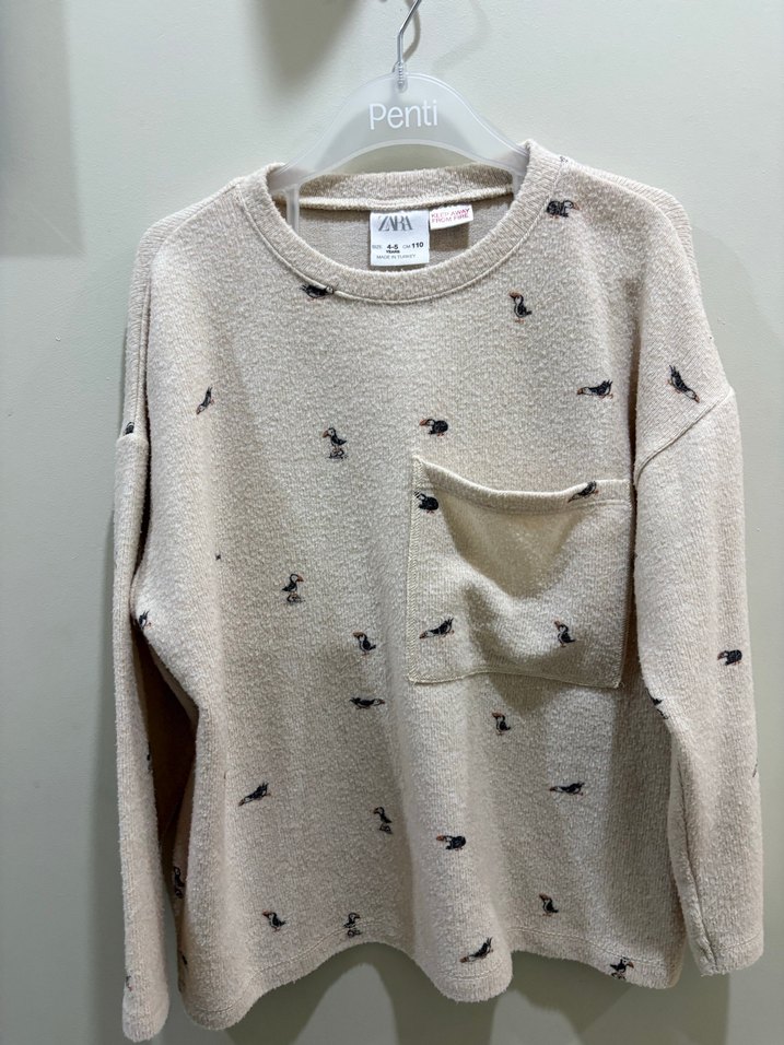 Zara desenli kazak - Görsel 4