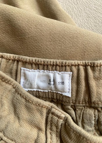 Zara Bej Erkek Çocuk Keten Bol Pantolon