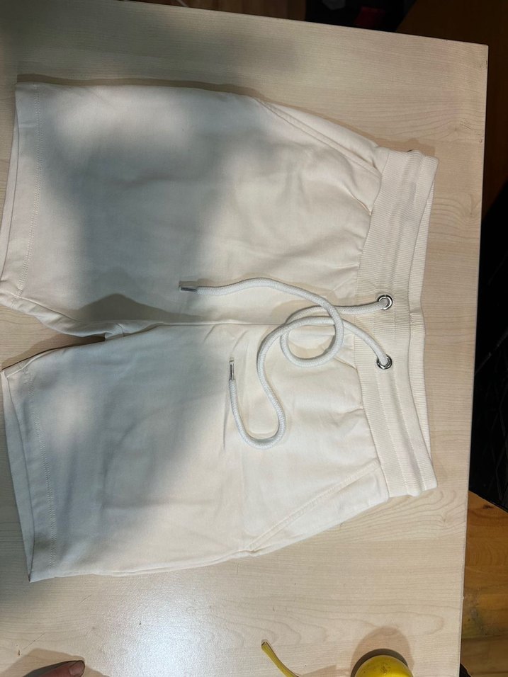 Asos orjinal pamuk ekru bermuda şort - Görsel 3