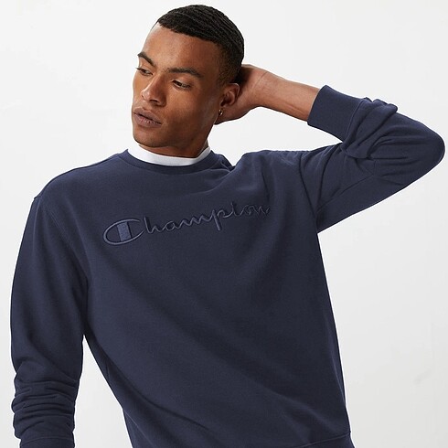 Champion orjinal 3 iplik nakışlı sweat