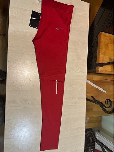 xl Beden kırmızı Renk Nike yüksek bel arka cepli dalgıç tayt