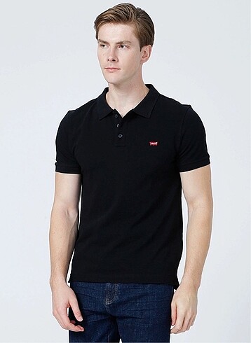 Levis polo yaka pamuk pike kumaş tshirt