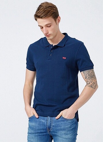 Levis polo yaka pamuk pike kumaş tshirt