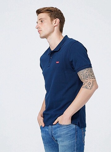 2xl Beden Levis polo yaka pamuk pike kumaş tshirt