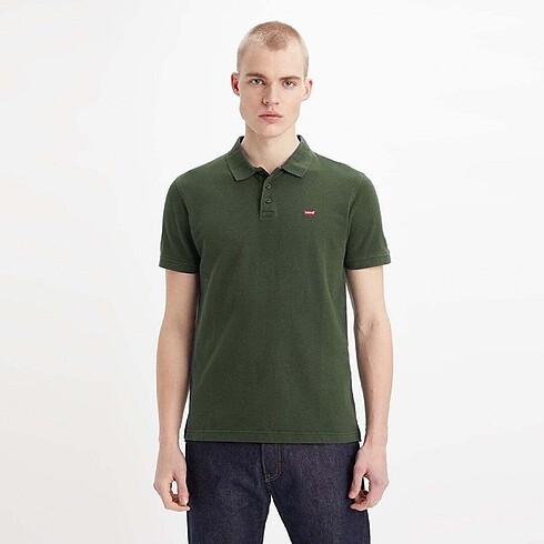 Levis polo yaka pamuk pike kumaş tshirt.