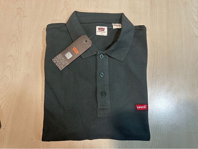 s Beden Levis polo yaka pamuk pike kumaş tshirt.