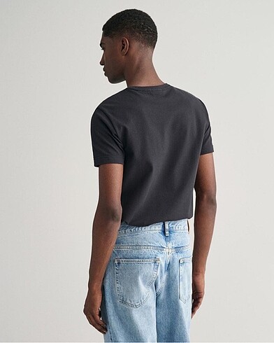 Gant Gant bisiklet yaka pamuk kumaş tshirt