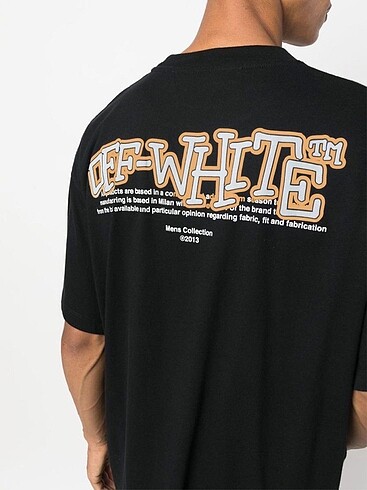 Off-White Off White bisiklet yaka over size tshirt