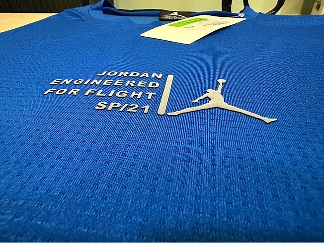 s Beden mavi Renk Nike air Jordan flight sporcu tshirt SAX