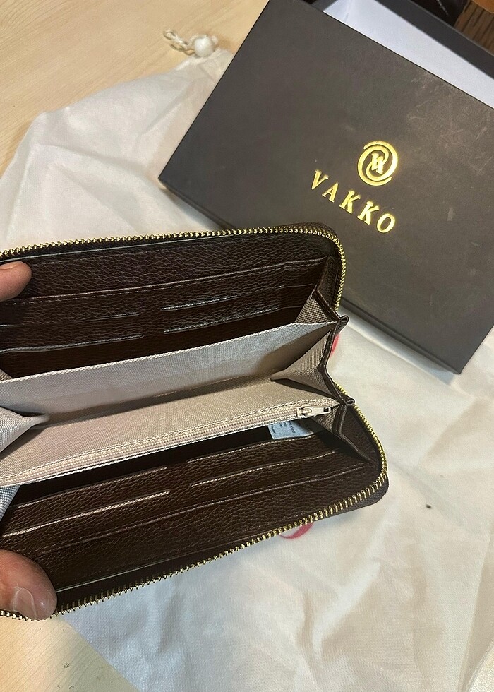 Vakko orta boy cüzdan fermuarlı kapama - Görsel 4