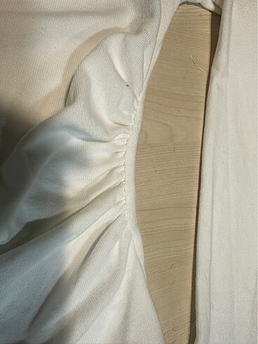 Stradivarius beyaz pmk bel büzgülü sweat - Görsel 6