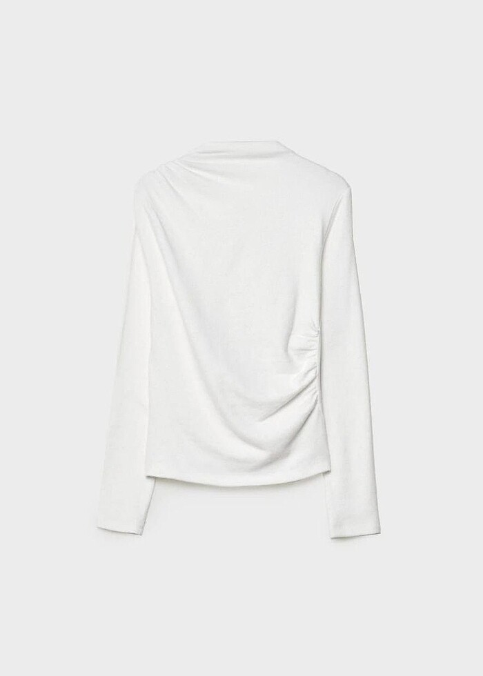 Stradivarius beyaz pmk bel büzgülü sweat - Görsel 2