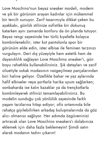 Love Moschino Beyaz Kadın Deri Sneakers - Görsel 5