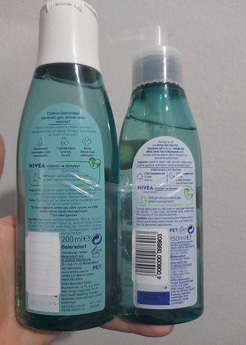 Nivea Derma Skin Clear Yüz Temizleme Jeli ve Tonik - Görsel 2