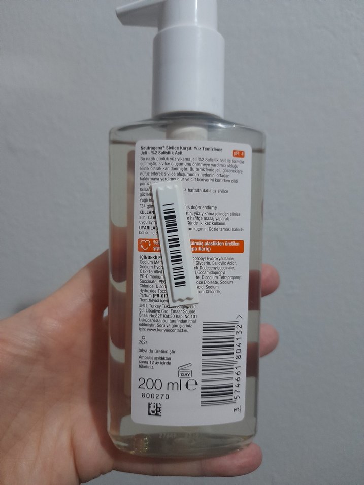 Neutrogena Sivilce Karşıtı Yüz Temizleme Jeli - Görsel 2