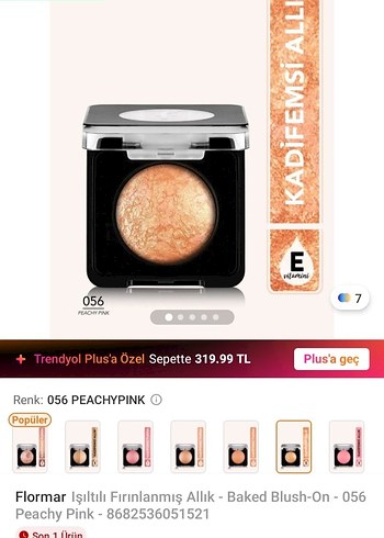 Flormar 056 Peachy Pink Allık