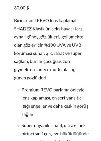 Beden sarı Renk Shadez Gözlük