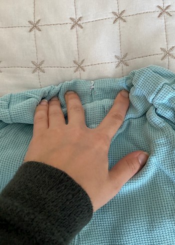 2 Yaş Beden mavi Renk Mavi Örgü Bebek Takımı, Uzun Kollu, Bisiklet Yaka
