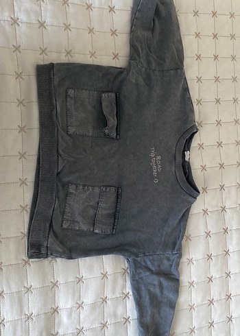 Gri Erkek Çocuk Denim Sweatshirt