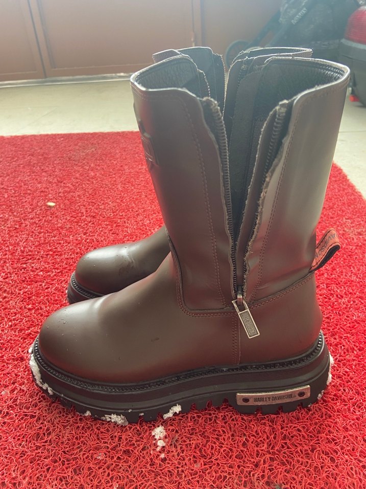 Orjinal Harley Davidson Kahverengi Bot - Görsel 5