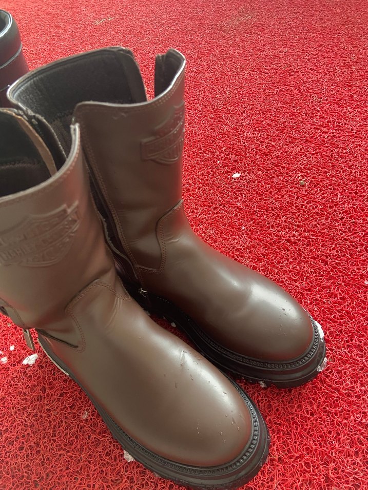 Orjinal Harley Davidson Kahverengi Bot - Görsel 3