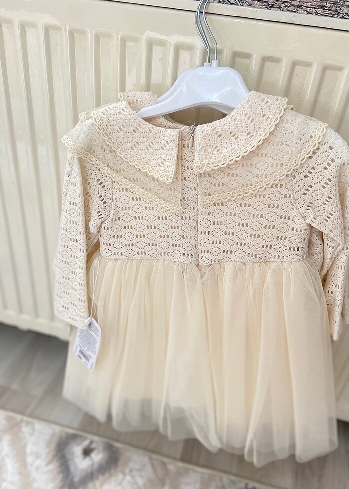 Örme Tüllü Elbise - Görsel 3