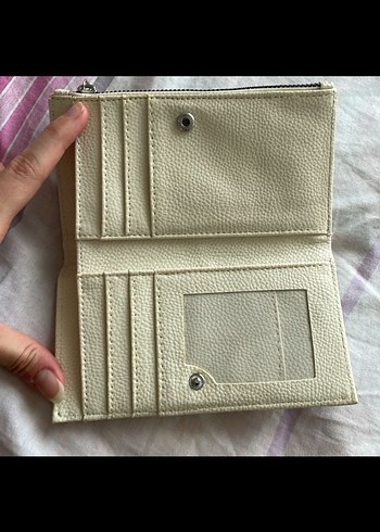 Bej Fermuarlı Kadın Cüzdanı - Görsel 5