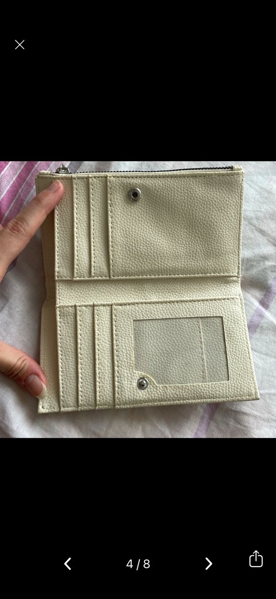 Bej Fermuarlı Kadın Cüzdanı - Görsel 5
