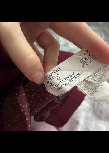 Bordo Düğmeli Kadın Ceket - Görsel 3