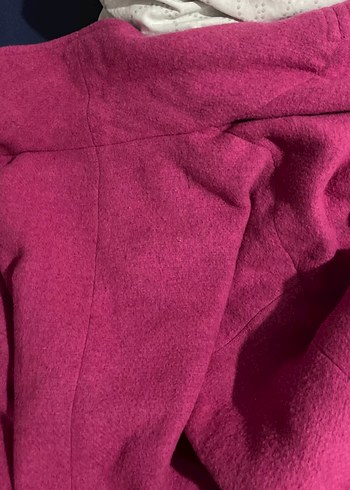 Pembe Midi Düğmeli Kadın Kaban - Görsel 3