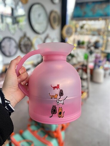 1L termos Kedi desenli