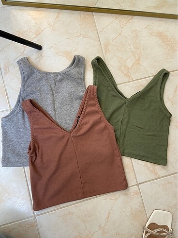 Zara Crop 3 adet