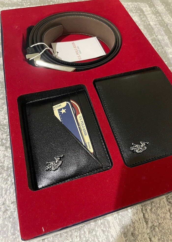 Erkek kemer cüzdan seti - Görsel 2