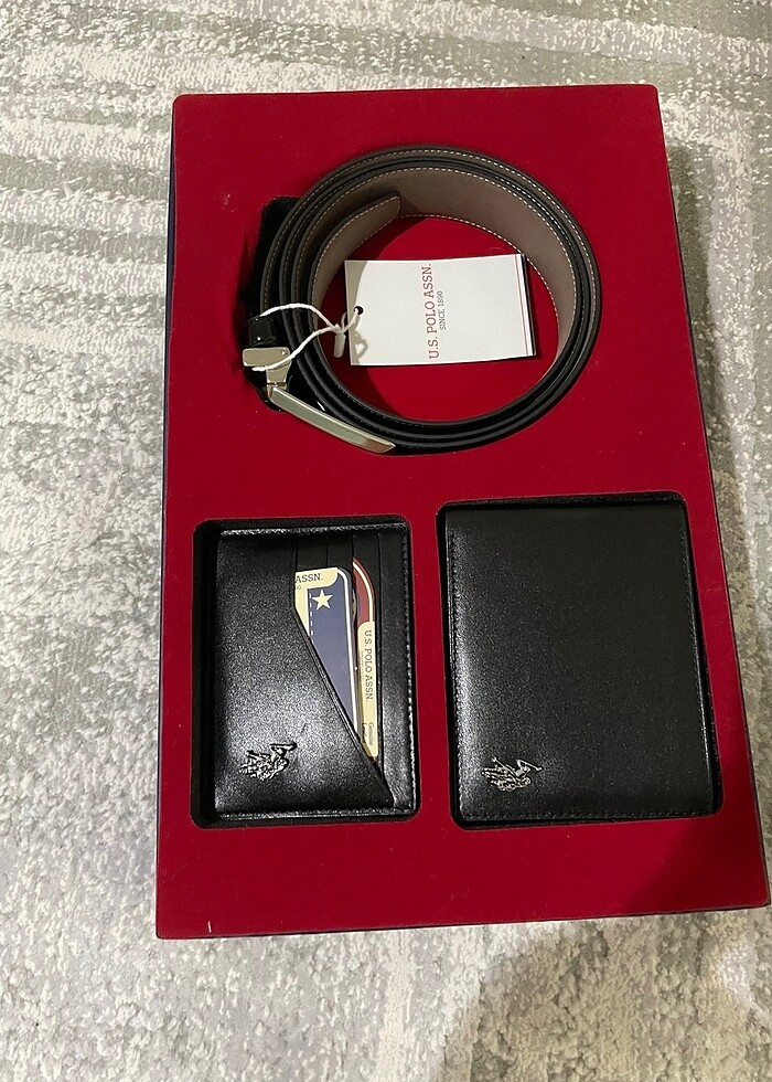 Erkek kemer cüzdan seti - Görsel 3