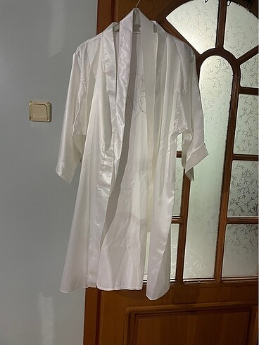 Bride saten sabahlık - Görsel 3