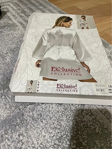 Bride saten sabahlık - Görsel 2