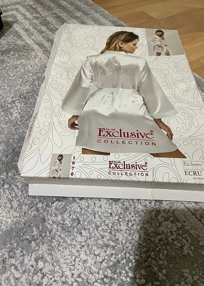 Bride saten sabahlık - Görsel 2
