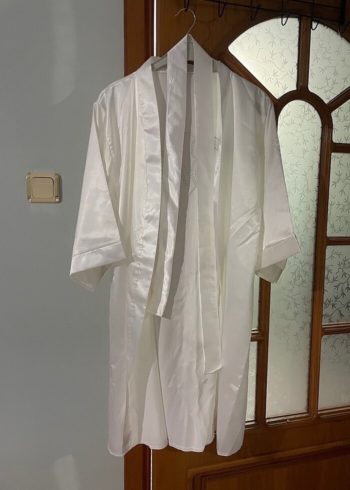 Bride saten sabahlık - Görsel 5