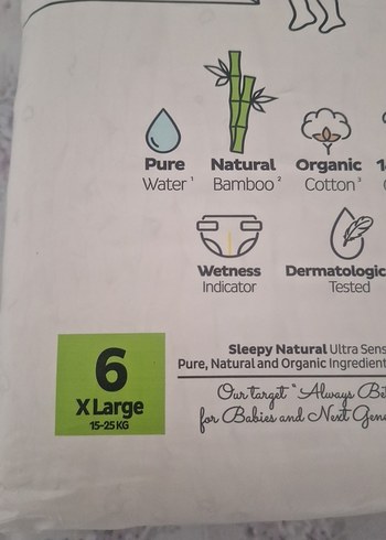 Sleepy Natural XLarge Bebek Bezi 46'lı - Görsel 3