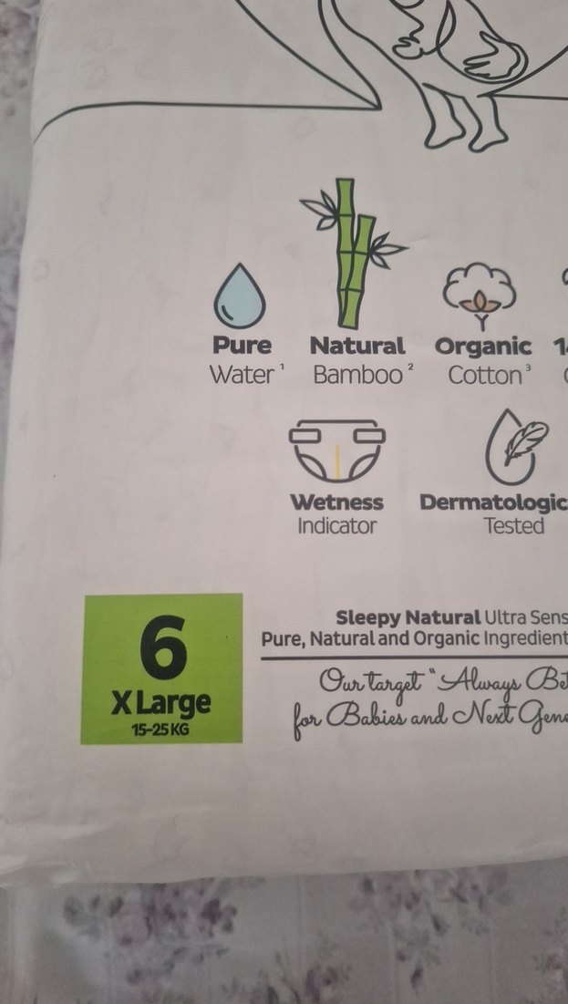 Sleepy Natural XLarge Bebek Bezi 46'lı - Görsel 3