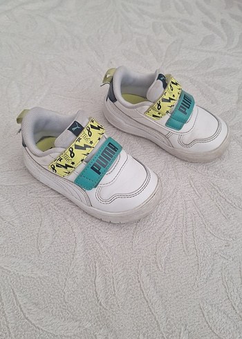 Renkli Baskılı puma Erkek Çocuk Spor Ayakkabı - Görsel 2