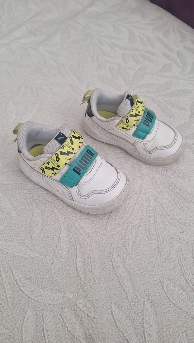 Renkli Baskılı puma Erkek Çocuk Spor Ayakkabı - Görsel 2