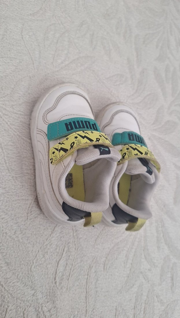 Renkli Baskılı puma Erkek Çocuk Spor Ayakkabı - Görsel 4