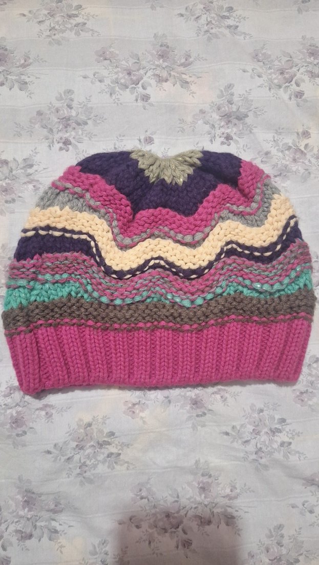 Renkli Örgü Kadın Bere Seti - Görsel 5