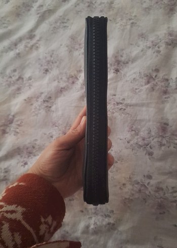 Siyah Deri Fermuarlı Kadın Cüzdanı - Görsel 3