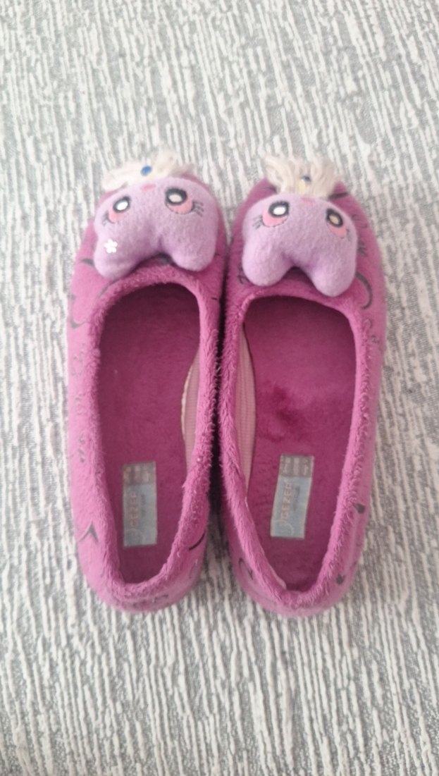 Pembe Nakışlı Kız Çocuk Ev Terliği - Görsel 3